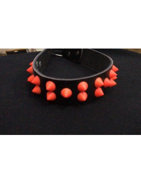 Red spike collar